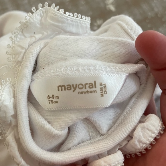 Mayoral 6-9 Month Collared Onesie - Picture 3 of 4